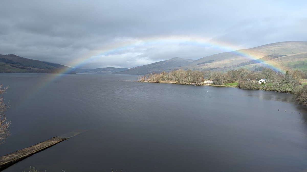 What better Welcome to Loch Tay 🌈 #LoveScotland @VisitScotland