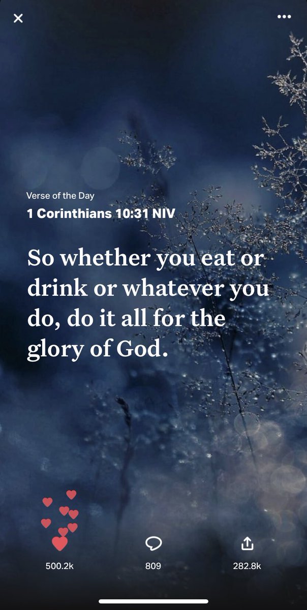 #VerseOfTheDay 🙏🏿 So whether you eat or drink or whatever you do, do it all for the glory of God. 1 Corinthians 10:31 NIV #FridayFeeling #GodsPlan #scripture