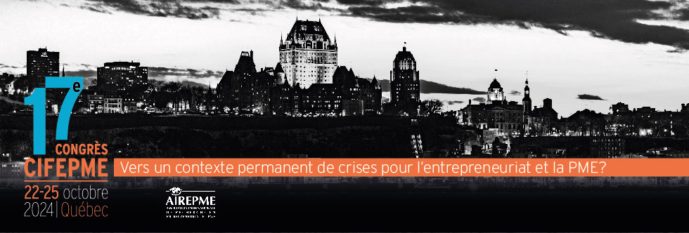 ❗❗❗EXTENSION DU DÉLAI DE SOUMISSION JUSQU’AU 29 AVRIL 2024❗❗❗

🌟17e CIFEPME "Vers un contexte permanent de crises pour l’entrepreneuriat et la PME ?" à Québec 22-25 octobre 2024🌟

👉 Soumission: lnkd.in/ec-4Q97s