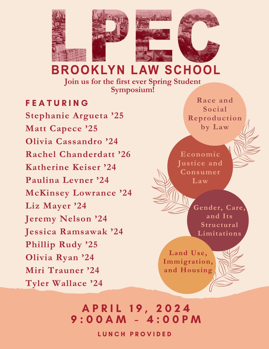 The BLPEC student symposium is ONE WEEK away! I am so proud of all the people who have come together to make this happen. It's going to be a fabulous day. Please RSVP here: eventbrite.com/e/inaugural-br…