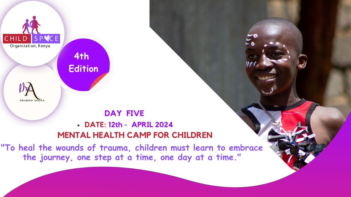 Day 5 - Mental Health Camp. Helping the children to learn how to take one day at a time to heal the wounds of Trauma. #Preventionworks #CommittedtoHolisticChildDevelopment