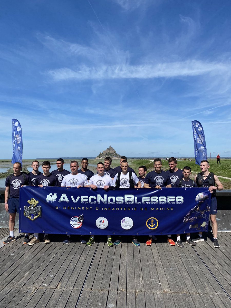 #avecnosblessés #terrejeunesse Top départ du grand challenge sportif des marsouins de Vannes, organisé à l’occasion des jeux olympiques et paralympiques 2024 ! Et pour soutenir les blessés de l’ @armeedeterre 🇫🇷 @troupesdemarine @defense_ouest @9_BIMa_AdT