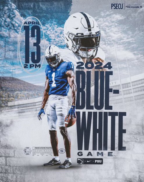 Can’t wait to be in Happy Valley for the for the Blue and White game!! @PennStateFball @CoachTrautFB @ProsperEaglesFB @CoachSteamroll @Coach_Hill2 @CoachHutti