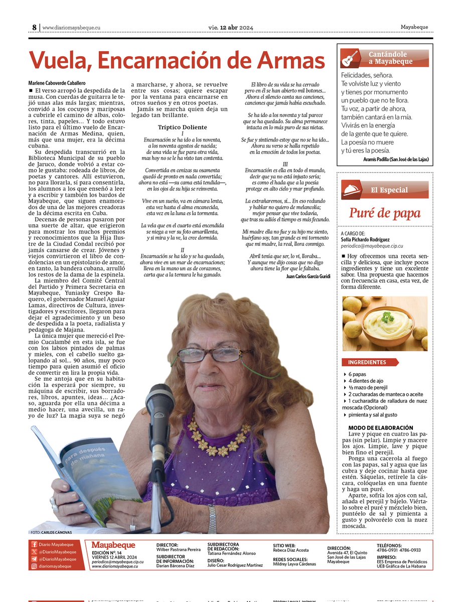 Más de la edición.  No. 14 de Diario Mayabeque en este 2024.

#InformaciónDeInterés #PRECISA
#JuntosPorMayabeque