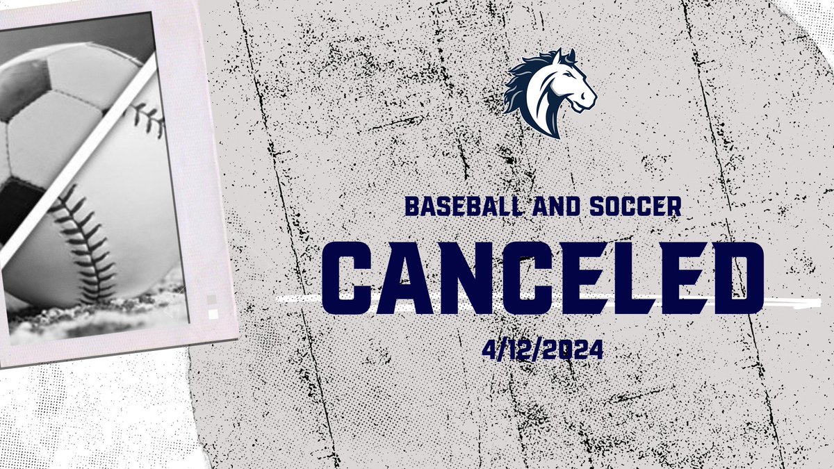 Varsity Baseball, Varsity Girls Soccer, and Varsity Golf have been canceled for today. 4/12/24.
