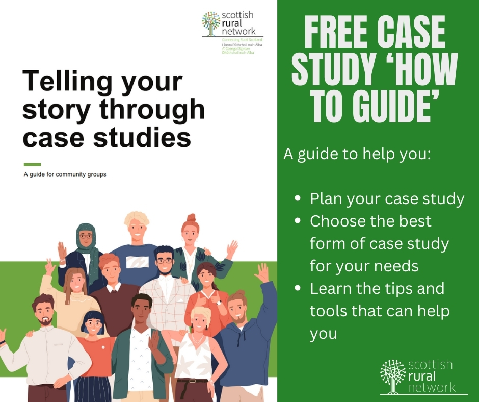 To support community groups produce effective case studies, we've published a free to access guide for community groups, ‘Telling your story through case studies’. Details, including access to the guide, at link⬇️ tinyurl.com/597ebb8j @InspiringSland @ScottishCCs @DTAScot