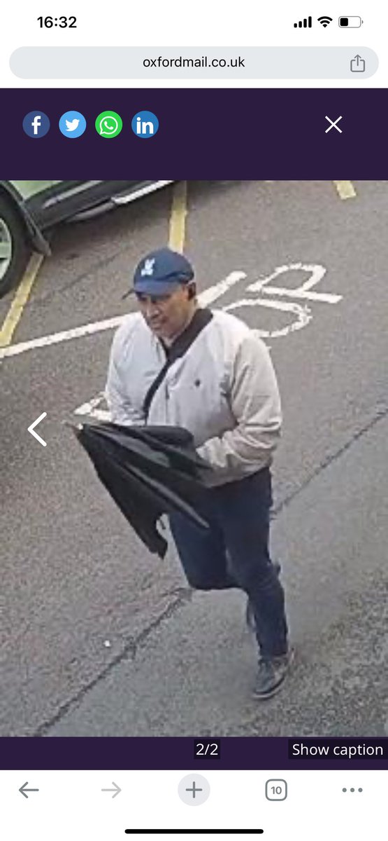 Police are hunting for two men who stole cash from a car in Stratford after spotting them heading towards Oxfordshire.

oxfordmail.co.uk/news/24249646.…