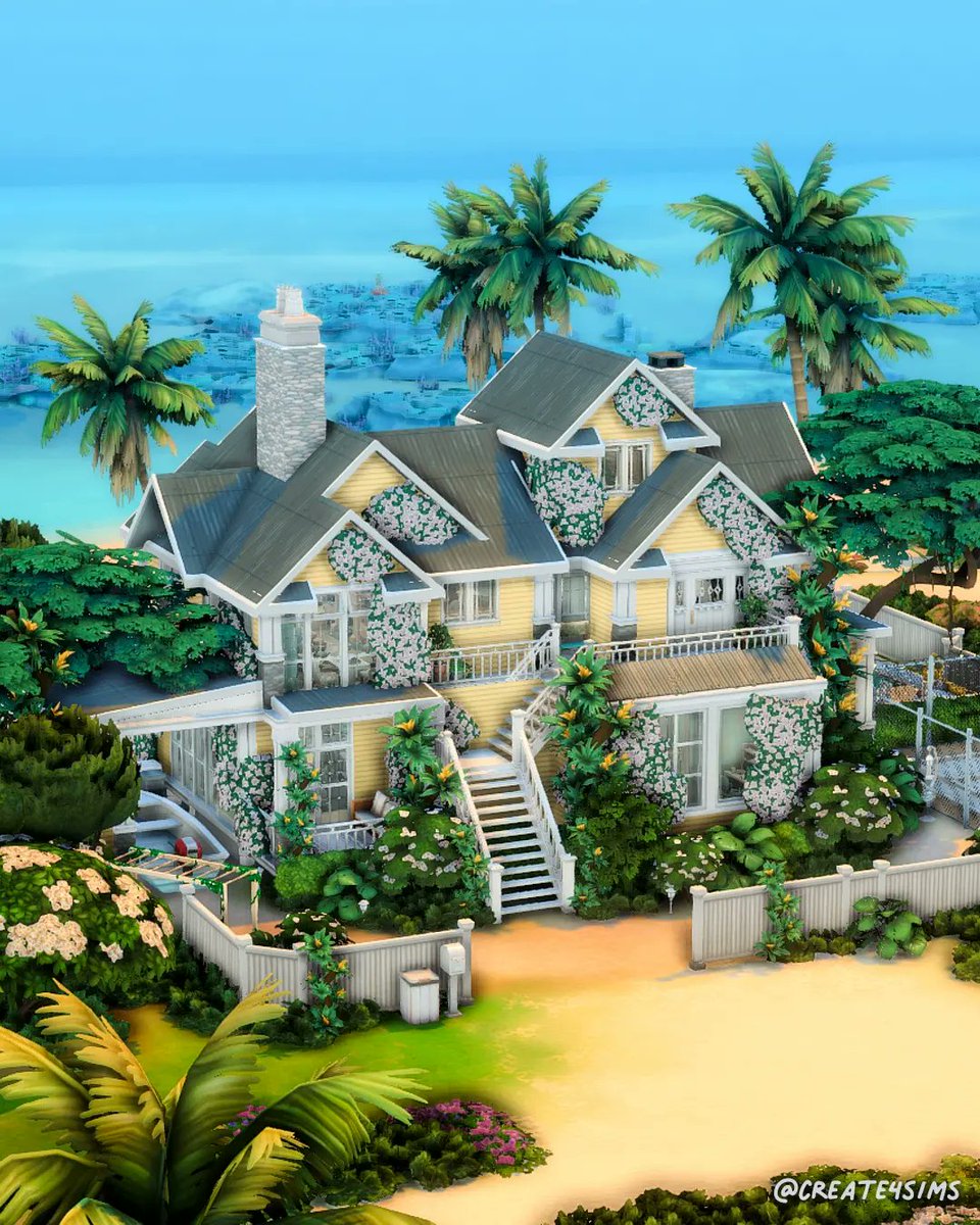 SUMMER FAMILY DREAM HOME  | No CC #Eapartner
I built cozy family beach house 🌴I made this for a big household,even a generations let's play can be started in this build as it has 3 rooms for kids and a big master bedroom 🏡
Hope you like it ✨
#thesims4 #Sims4 #ShowUsYourBuilds