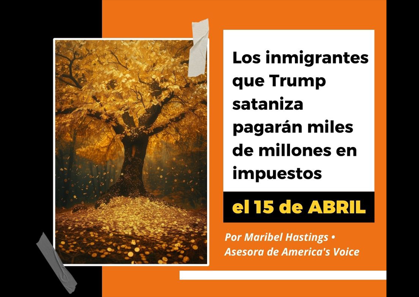 Los inmigrantes que Trump sataniza pagarán miles de millones en impuestos el 15 de abril webelpuente.com/2024/04/12/los… @americasvoice @maribelhastings #ELPUENTENEWS #LATINOSINTHEMIDWEST #Nacional #Justice