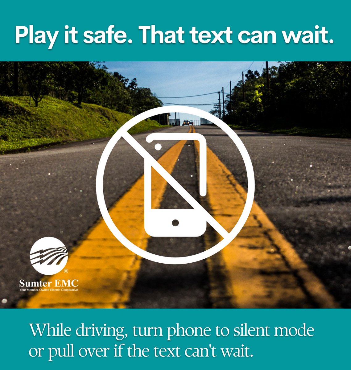 #DistractedDriving puts you, other drivers, riders, and road crews in danger. When you drive, please drive: bit.ly/3KGYD7t #SafeElectricity #DistractedDrivingAwarenessMonth