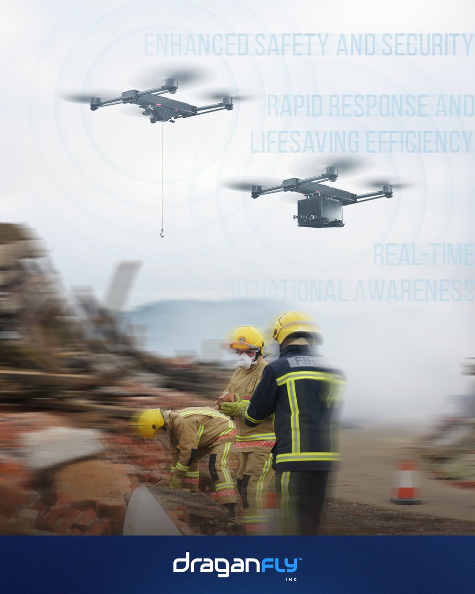 Draganfly's Commander 3XL drone transforms Search and Rescue with advanced tech. It streamlines ops, offering real-time insights for quick decisions. Precision Delivery System ensures accurate supply drops, even in tough environments.