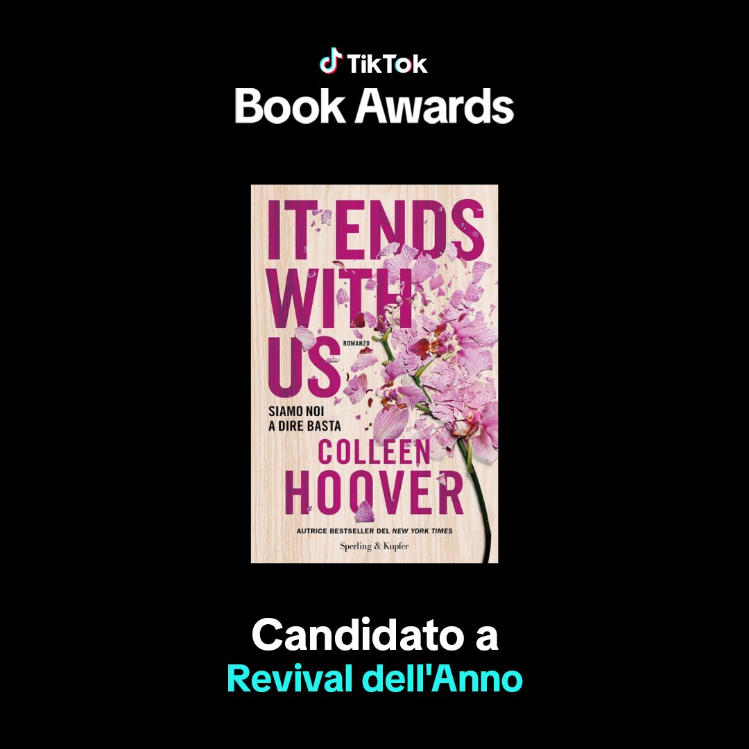 'It ends with us' e 'Dance of bulls 2' sono candidati ai #tiktokbookaward. Per votarli c'è tempo fino al 29 aprile: bit.ly/49voeJb