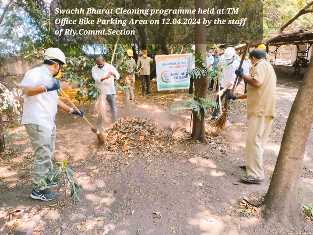 Visakhapatnam Port Authority is the Only Major Port to Observe #SwachhBharat on every #Friday Afternoon, Under Special Campaign 3.0, Cleaning Activity was taken up at Goods Shed Garden Area and TM Office Bike Parking area by Staff of Goods Shed & Railway Commercial Sections.…