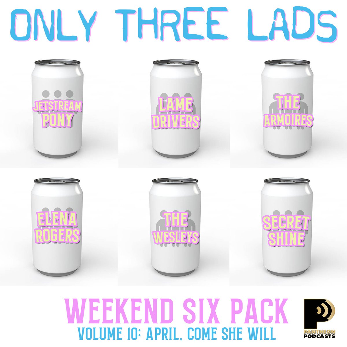 New bonus #weekend6pack episode out now wherever you get pods or linktr.ee/onlythreelads .  Feat #bestnewmusic by @jetstream_pony, @lamedrivers, @TheArmoires, @elenamrogers, The Wesleys & @SecretShineUK.  @PantheonPods  @StirBig @SkepWax @LTTLVLLG @NoRulesPR @ctpublicity