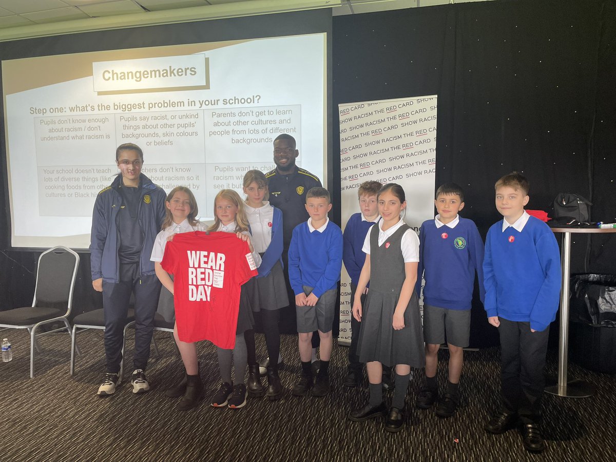 What a day at the Pirelli Stadium. Thanks to @burtonalbionfc @BurtonAlbionCT for having us today. Special thanks to first team players @DejiOshilaja and Women’s Team player Hajrah Mahmood for joining us today. We are already reminding everyone about #WRD24 💫 @demimorris1994