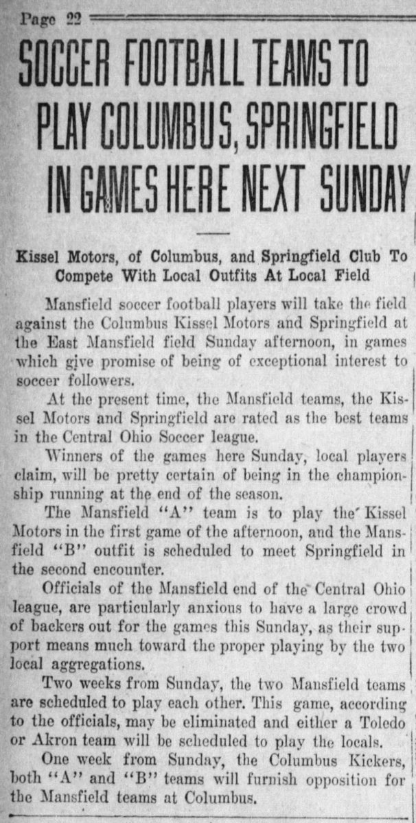 soccerreform's tweet photo. 96 years ago today in Ohio:

@mansfield_sc https://t.co/rl8P3PfSqv