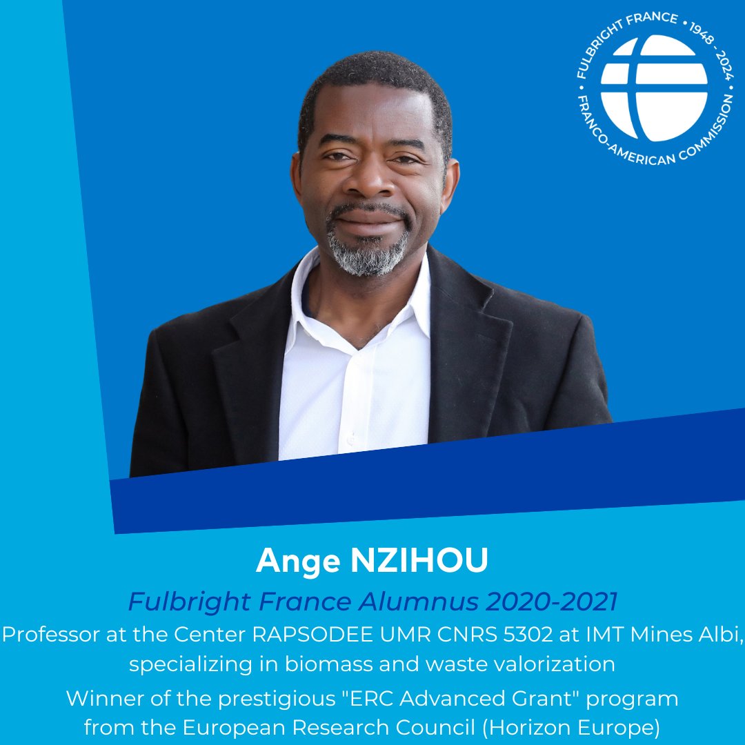 🎉 Congrats to our @FulbrightFrance 2020/21 alumnus @AngeNzihou (@IMTMinesAlbi / @Princeton) 🇫🇷🇺🇸 awarded the prestigious ERC Advanced Grant (selective Horizon Europe program of the European Research Council) for his innovative research aimed at decarbonizing heavy industry! 🌳