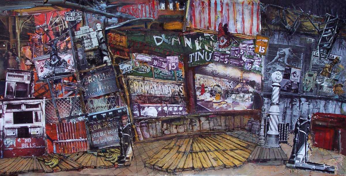 Another 'Last Days of Coney Island' background collage by Bakshi #FridayFeeling