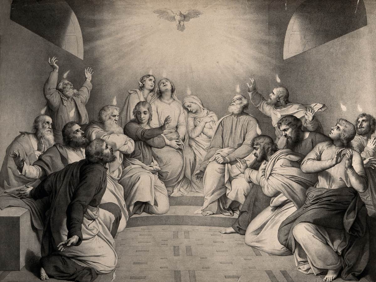 Today is Pentecost which commemorates the descent of the Holy Spirit upon Mary, mother of Jesus and the Apostles of Jesus while they were in Jerusalem celebrating the Feast of Weeks.