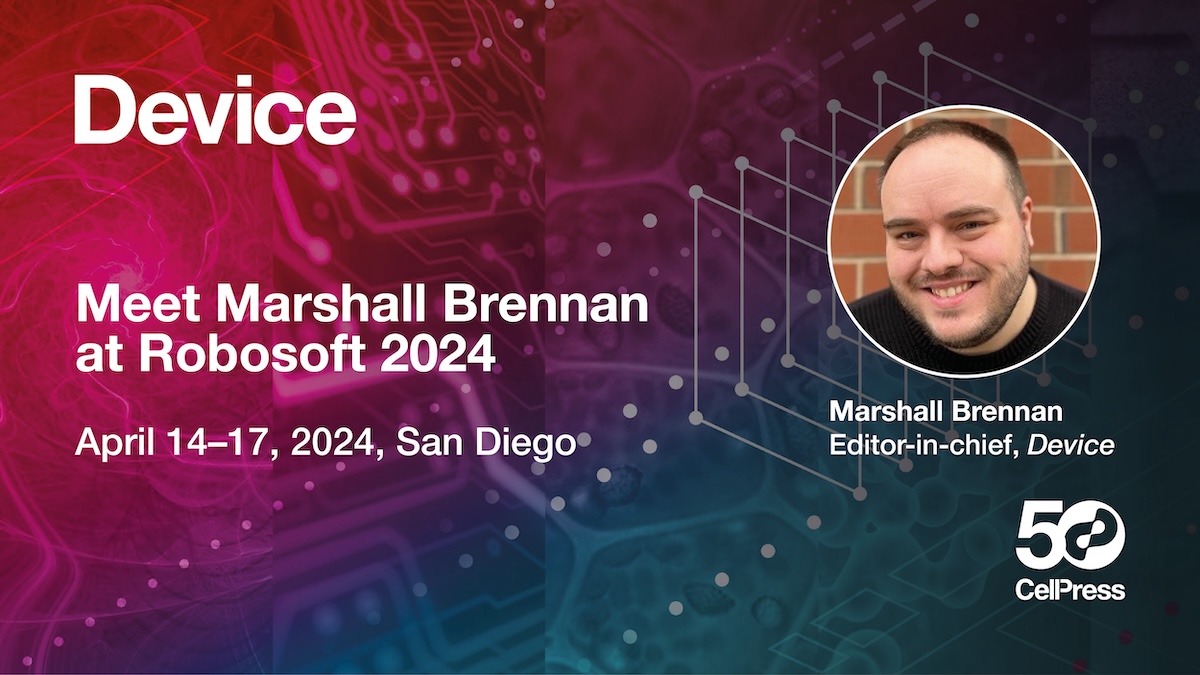 Looking for a home for your #softrobotics research? Chat with @Device_CP editor-in-chief Marshall Brennan @Organometallica @IEEERoboSoft in San Diego, April 14–17, 2024. DM him to set up an in-person meeting.