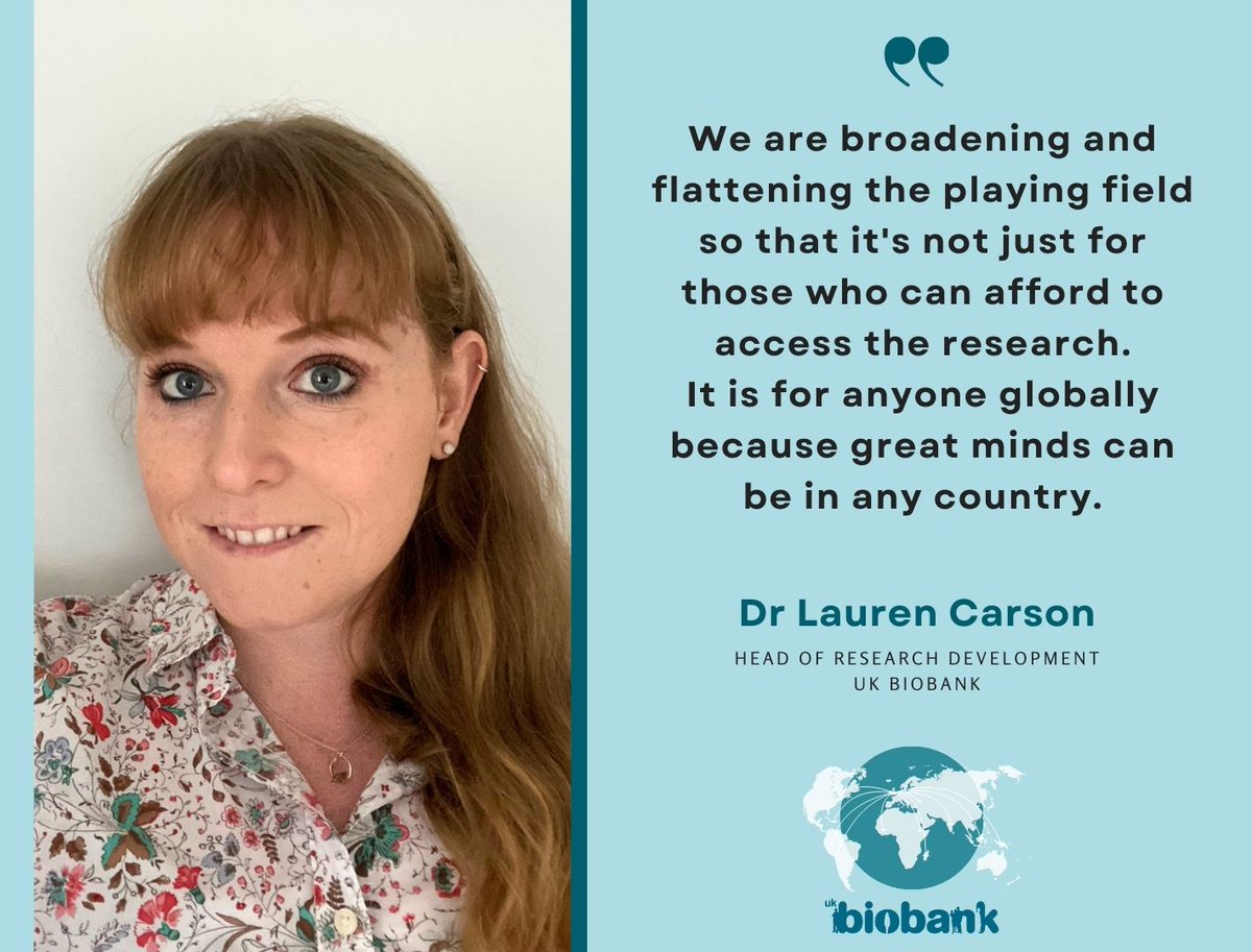 Dr Lauren Carson, Head of Research Development at UK Biobank speaks to @JennyLeiRavelo of @Devex about how our new Global Researcher Access Fund aims to address the imbalance in the number of researchers from less-wealthy countries accessing our data shorturl.at/cjosK