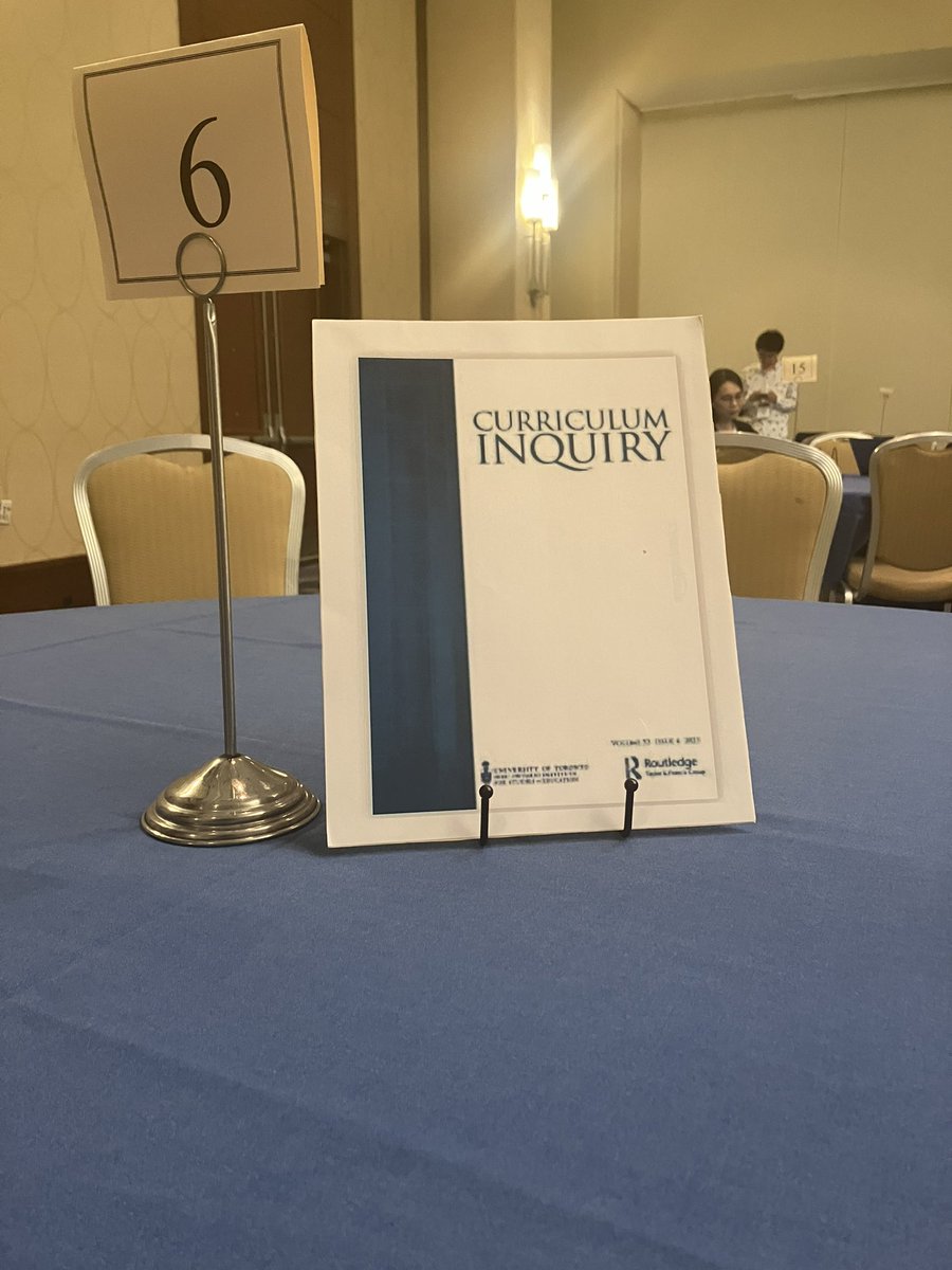 Come meet the editors of Curriculum Inquiry at AERA! @CI_Editors At the Marriott Salon G until 12:55 today!