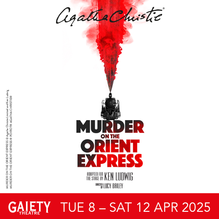 📣Show Announcement📣 Coming to @Gaiety_Theatre from Tuesday 8th – Saturday 12th of April 2025 is Agatha Christie’s ‘Murder on the Orient Express’. 🎟️Tickets are on sale this Friday 19th April 2024 @10AM