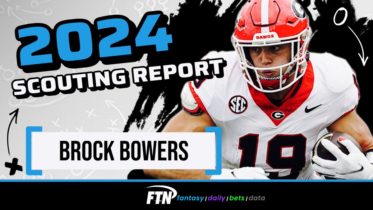 🚨2024 Prospect Series🚨 Here is my scouting report on Brock Bowers, TE, out of Georgia. 🔗: ftnfantasy.com/articles/FTN/1… •Bio •Stats •Write up •Role predictions •Player comps •Film clips All in one place and will be updated throughout the draft process!