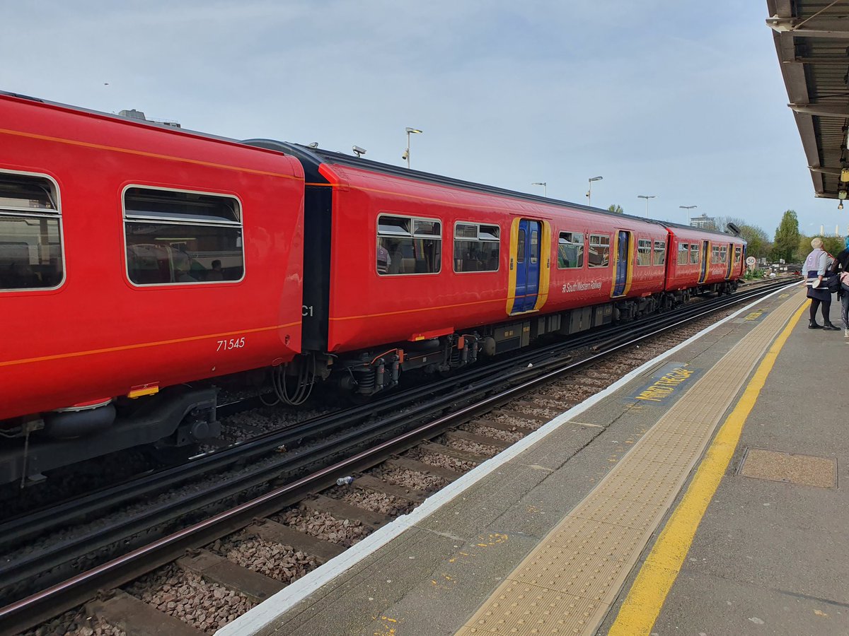 Now at Clapham Junction where everything is delayed