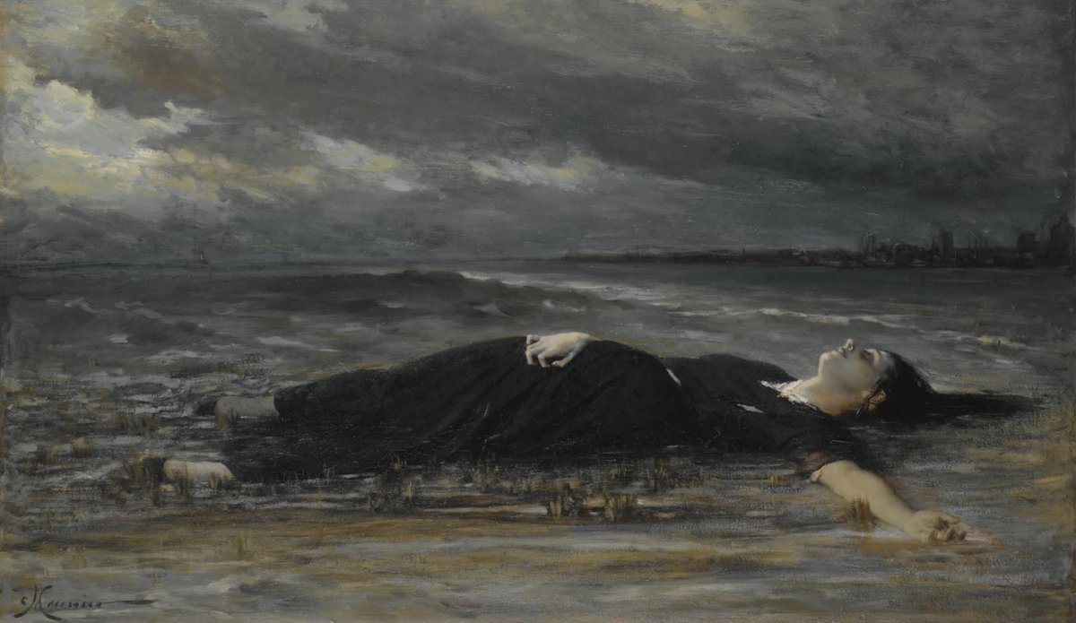 Ophelia by Constantin Meunier (1831-1905)