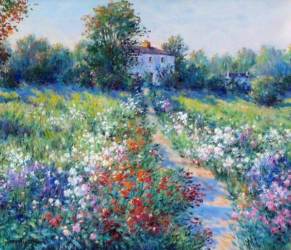 Joseph Kevorkian. Jardin de Giverny. #art #painting #landscape #beauty #spring