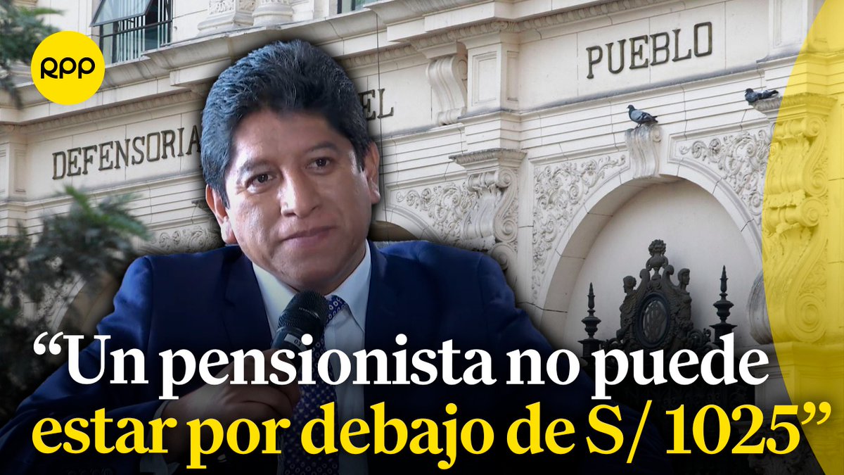 🔴 Josué Gutiérrez, el defensor del Pueblo, afirmó que se debe revisar una reforma del sistema de previsional, sobre la aprobación de retiro de hasta 4 UIT del fondo de pensiones. 👉 youtu.be/jPGiKpuaqiM #AmpliaciónDeNoticias