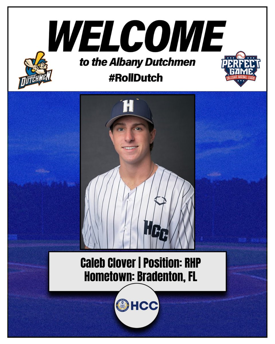 Albany Dutchmen (@dutchmenpgcbl) on Twitter photo WELCOME TO THE DUTCH
<a href="/bescobar2024/">Benjamin Escobar</a> (<a href="/XavierBASE/">Xavier Baseball</a>)
<a href="/ajhicks16/">Aj Hicks</a> (<a href="/ccsubaseball/">CCSU Baseball</a>)
<a href="/GraingerWest/">Grainger West</a> (<a href="/UWABaseball1/">University of West Alabama Baseball</a>)
<a href="/clover_caleb/">Caleb Clover</a> (<a href="/HCCFL_Baseball/">Hillsborough Communtity College Baseball</a>)
Thrilled to welcome these four to the mound in Albany this summer!
#RollDutch WELCOME TO THE DUTCH
<a href="/bescobar2024/">Benjamin Escobar</a> (<a href="/XavierBASE/">Xavier Baseball</a>)
<a href="/ajhicks16/">Aj Hicks</a> (<a href="/ccsubaseball/">CCSU Baseball</a>)
<a href="/GraingerWest/">Grainger West</a> (<a href="/UWABaseball1/">University of West Alabama Baseball</a>)
<a href="/clover_caleb/">Caleb Clover</a> (<a href="/HCCFL_Baseball/">Hillsborough Communtity College Baseball</a>)
Thrilled to welcome these four to the mound in Albany this summer!
#RollDutch