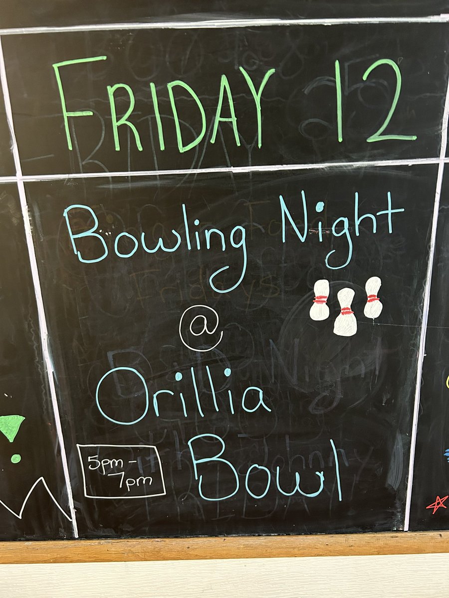 OrilliaYC's tweet photo. Open at 3pm and we are heading bowling. A reminder to please bring your permission form if you haven’t already. Youth going with us be here no later than 4:15pm. We are closed while we at bowling!
#orillia #youth #orilliayouthcentre #friday #bowling #weekend #5pin #dropin https://t.co/ty0Dh11tVb