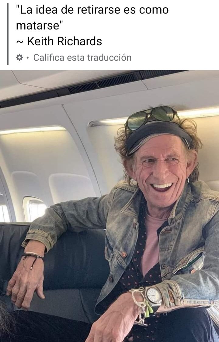 Keith Richards le dice NO a la jubilación forzosa...