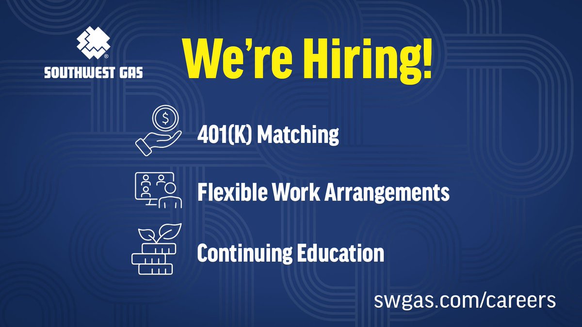 Heat up your career at Southwest Gas! We're currently hiring a Quality Improvement Specialist in Tempe, Ariz., and Las Vegas. This position works with our Operations and Corporate work groups to develop and implement QI initiatives. Learn more at swgas.com/careers.