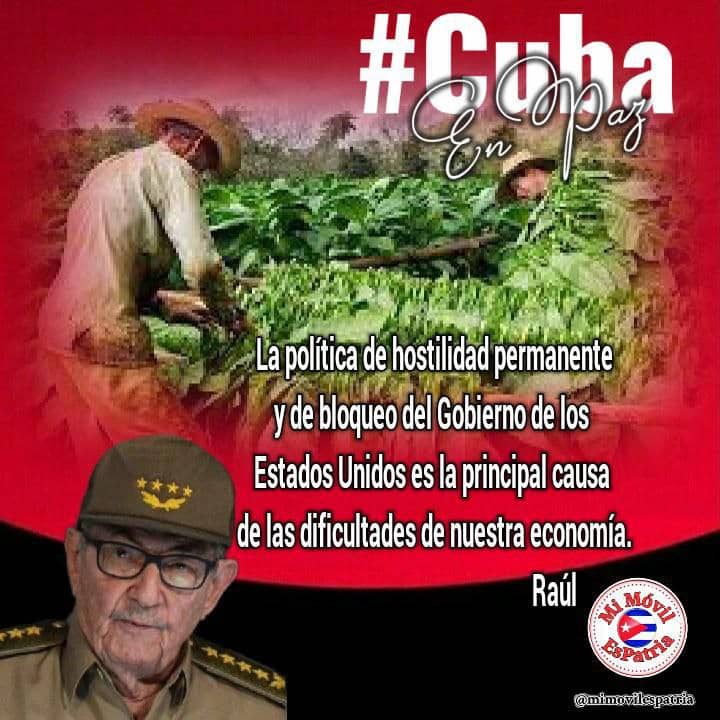#Cuba Tiene derecho a vivir sin bloqueo.
#CubaPorLaPaz
#LatirAvileño