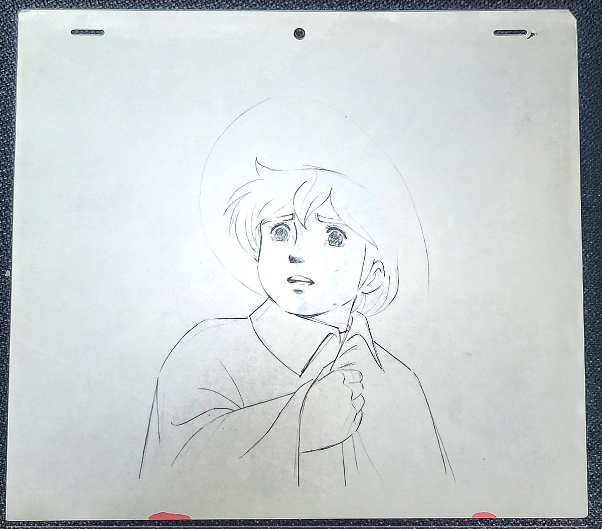 こちらは、家なき子のレミ。
とにかく繊細で、線一本狂っただけで壊れてしまいそうな表情。
美形なんて安易なモンじゃ無い。
気品があるんだ。
その内面を壊さないようにクリーンナップするには、ただ綺麗な線を引くでは全然足りなくて。