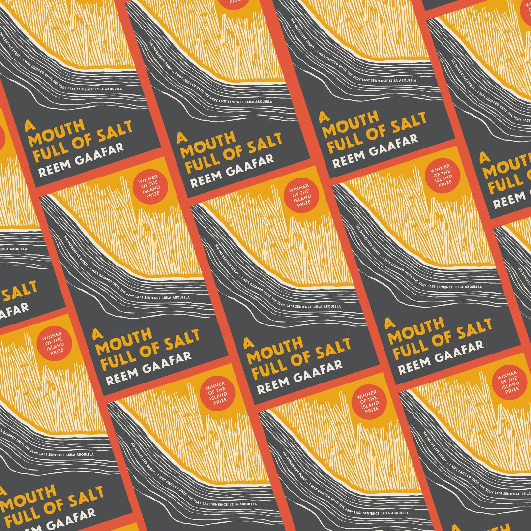 DON'T MISS: Reem Gaafar in conversation with @brittlepaper to discuss her debut novel, A Mouth Full of Salt! Info & sign up below 👇 events.teams.microsoft.com/event/d21025bc…