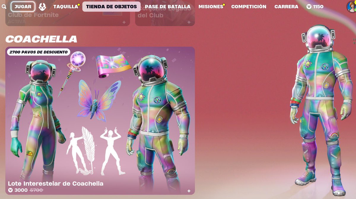 LuuOnline's tweet image. 🎁¡SOOORTEEEO!🔥 

Lote Interestelar de Coachellea 

✅Sígueme
❤️Dale Me Gusta y RT
@ Etiqueta a un amigo en los comentarios😈

El sorteo será el lunes 15 de abril.
(Si no os gusta el lote pueden elegir el lote de su agrado)

CODE: LUUONLINE 
#Fortnite #FortniteCh5S2