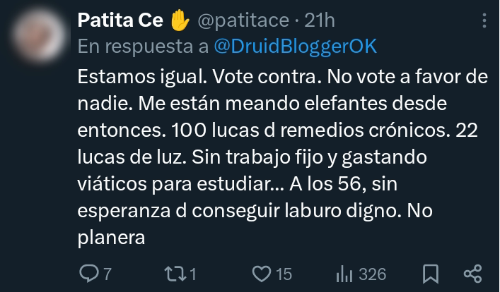 Votar en contra del peronismo sale mal