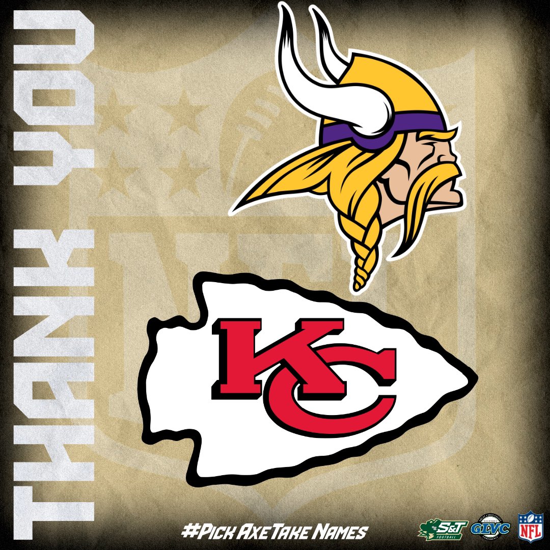 Huge thank you to the @Vikings and @Chiefs scouts for stopping by and taking a look at some of our Miners! ⛏️ #PickAxeTakeNames | #MinerPride