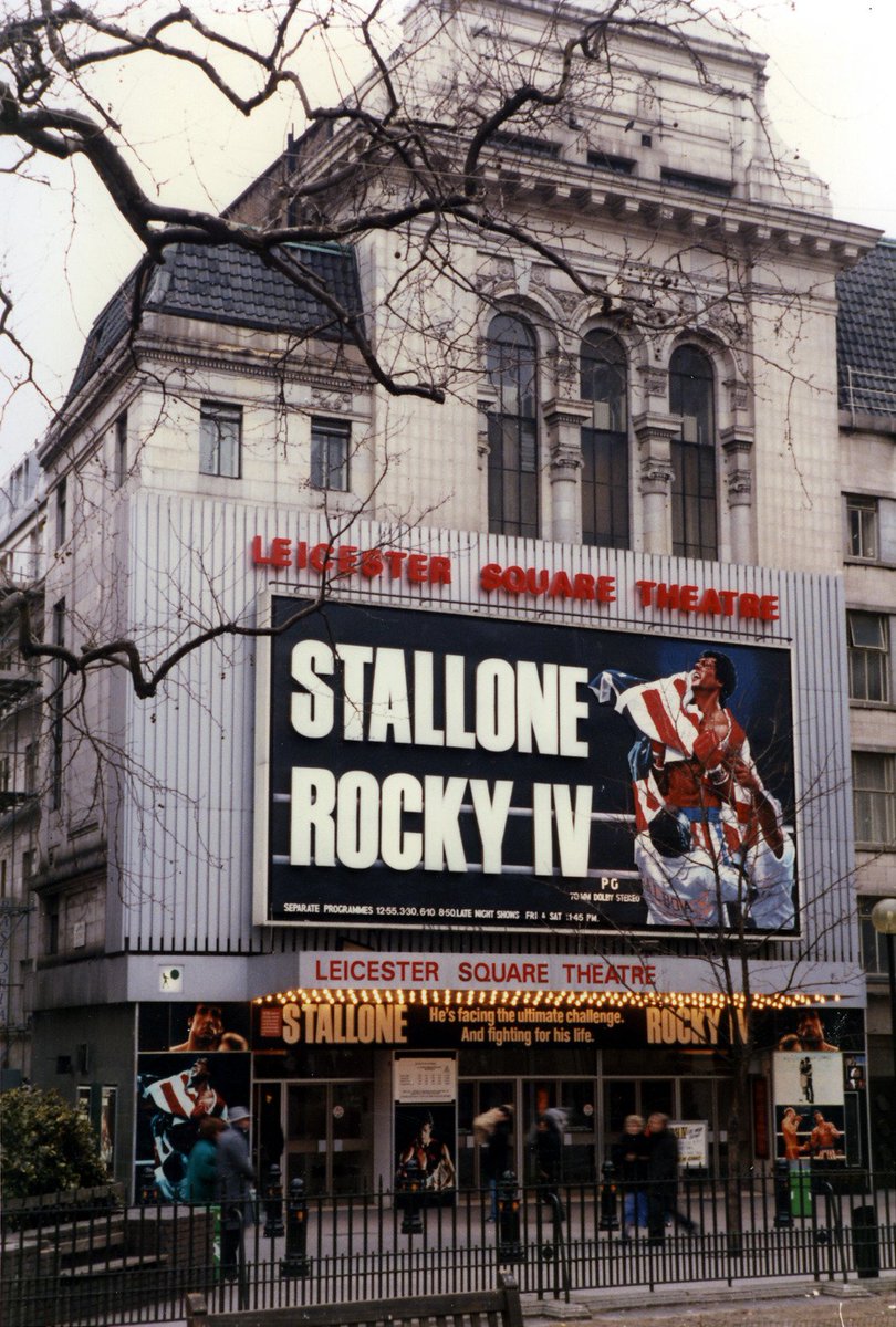 'Rocky IV'
#sylvesterstallone #movie #release #leicester #theatre #uk (1985)