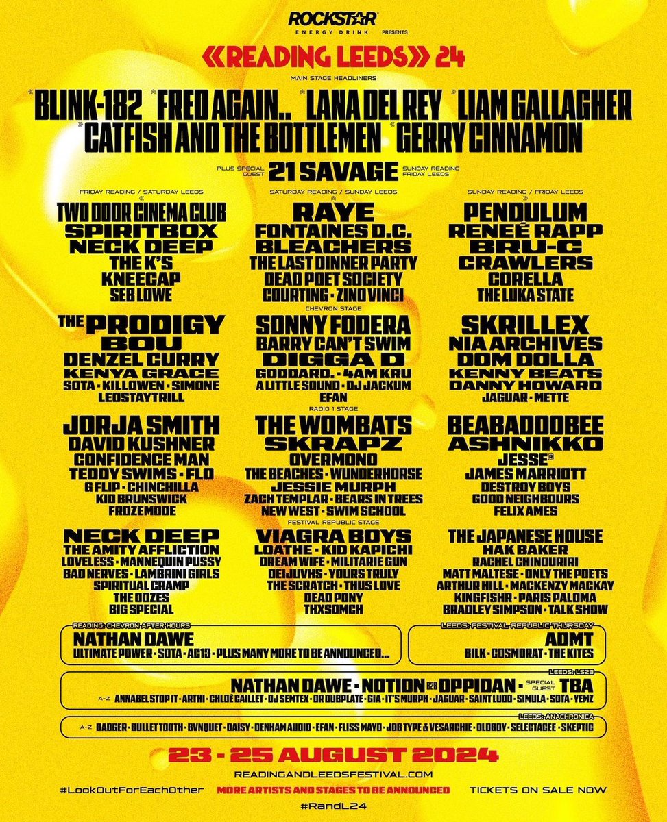 Better late than never. Catch me at Reading and Leeds Festival 🫡 Praise God