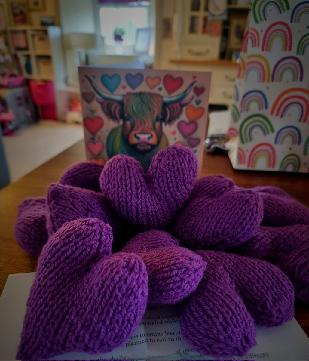 Thank you @jminelly27, the beautiful knitted purple hearts absolutely have a home with us. Really 🥹 receiving these and your words. Thank you for your human kindness, we will share it on 🙏 #FlipTheNarrative 💜