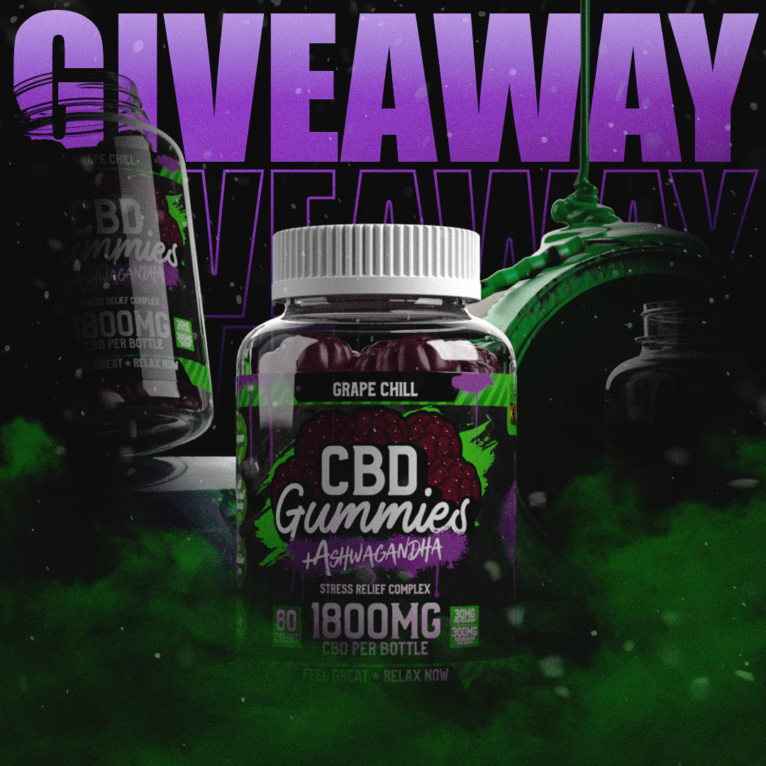 Experience the power of Ashwagandha with our CBD gummies!
To Enter:
Like this post
Follow this page
Tag a friend!
Must be 18 years or older
Giveaway ends 4/18/2024
U.S. Only

#giveaway #cbdgiveaway #giveawayusa #cbd