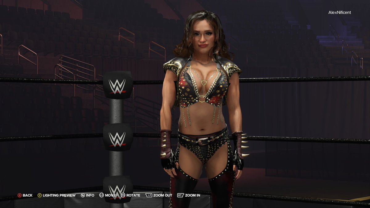 THE END IS NEAR 🔥🔥 Scarlett #WrestleMania gear is now available on CC!! Tags:Scarlett, Pugnificent. Credit to @L2kgames for the skin textures and @WhatsTheStatus for the invisible magic ✨ New account alert ⚠!!! 🔥 Enjoy!! #WWE2K24 #WrestleManiaXL #WrestleMania40