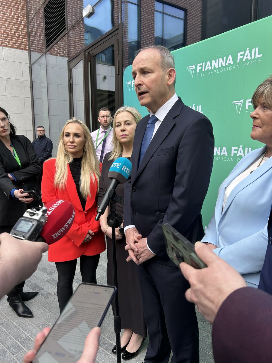 At the Fianna Fáil Ard Fheis, Micheál Martin says Sinn Féin has “demonstrated very significant capacity to flip flop & U turn to an alarming degree” Asked if he was ruling out a future collation with SF, the Tánaiste said it will all come down to “policy” after the next election
