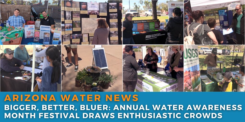 ADWR and our 30-plus water-conserving partner organizations set up booths and demonstrated aspects of water conservation ow.ly/8iYx50RfiNL