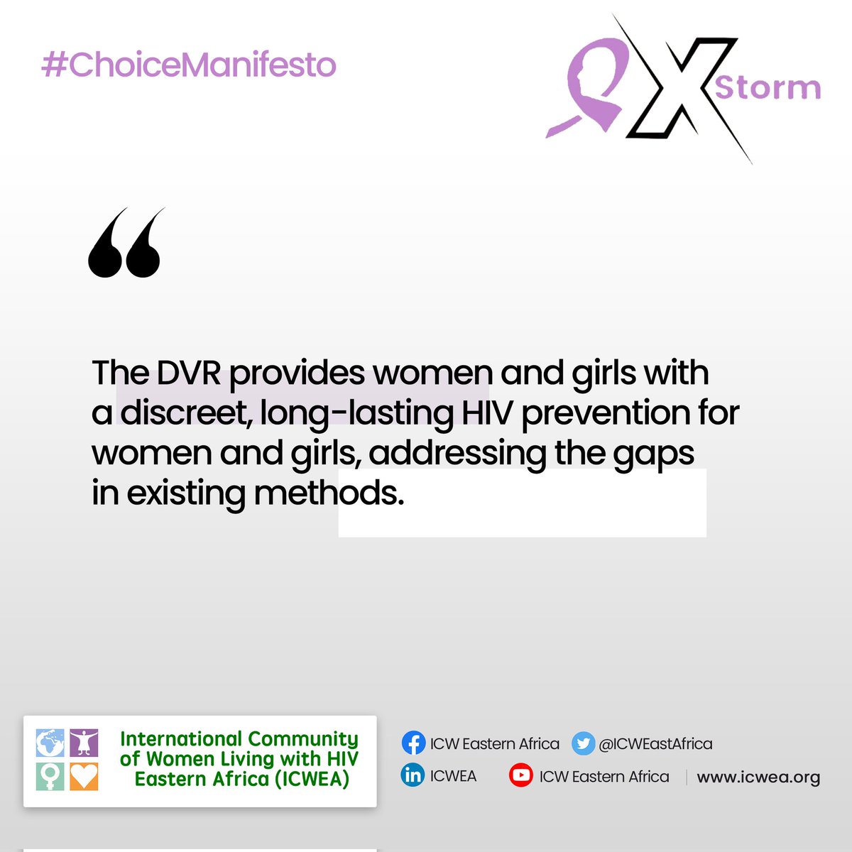 A World without HIV and AIDS. Women and girls the ball is on our hands. Prevent yourselves with DVR. @Aidsfonds @ICWEastAfrica @UNAIDS @GlobalFund @PEPFAR @Jnkengasong @aidscommission @HIVpxresearch @unwomenuganda #DVRForChoice #OptionsForHer #PreventionByChoice
